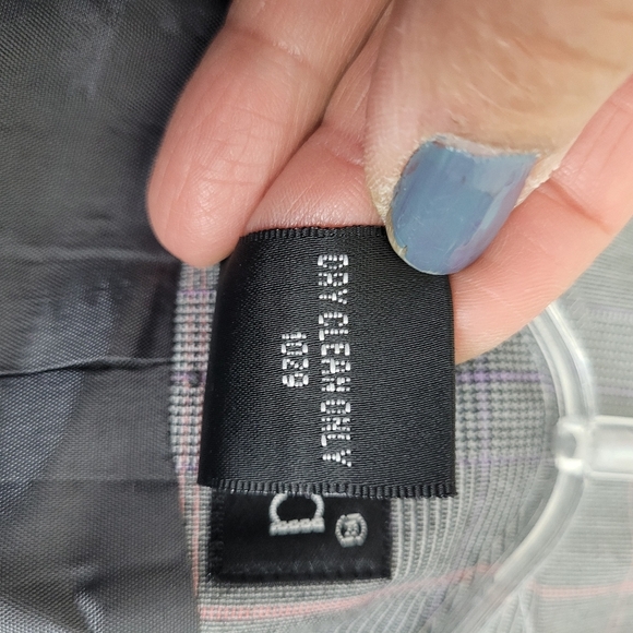 Rafaella Petite Women's Gray Pink Plaid Fitted Lined Blazer Office Work NWT 14 - Picture 9 of 12